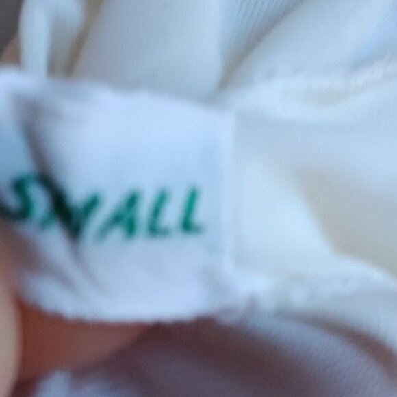 Women's Small Vintage Skirt 1970's White Tiered Chiffon Lace Trimmed - Picture 7 of 7